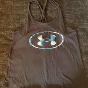 Black under armor tank. Size large